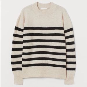 NWT H&M Fine Knit Striped Sweater